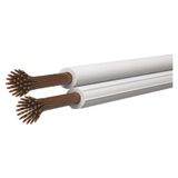 Unshielded twisted pair cable 2×1.50mm white, 100m