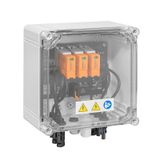 Photovoltaics, Combiner Box, PV Next, 1100 V, 1 MPP, 1 Input / 1 Output per MPP, Surge protection I / II, MC4-Evo 2