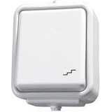 Surface Switch Cedar WNT-600Y PP IP44 10A 250V 1-Gang Rocker