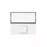16A single pole push to make retractive with neon  (optional, use 24V 3W lamps max) and window to take label - selv