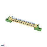 TERMINAL BLOCK ON FLAT ISULATORS 8x12 GREEN