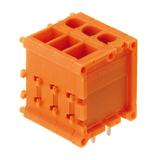 Printed circuit board terminals, 5.08 mm, Number of poles: 18, 180°, Solder pin length (l): 4.5 mm, tinned, orange, TOP connection, Clamping range, max. : 2.5 mm², Box