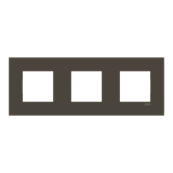 Frame 3-gang - ABB logo - Anthracite