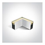 050170D/W/V WHITE UGR19 LED CORNER 14W CCTV PV