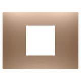 EGO PLATE - IN PAINTED TECHNOPOLYMER - 2 MODULES - SOFT COPPER - CHORUSMART