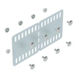 Universal connector with edge protection 110x200 Steel Strip galvanise