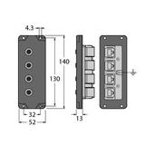 Wall/panel feed-through   BIC-44-E424