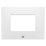 EGO SMART PLATE - IN PAINTED TECHNOPOLYMER - 3 MODULES - SATIN WHITE - CHORUSMART
