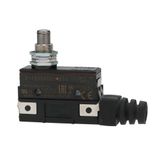 General purpose basic switch, panel mount plunger (medium OP), SPDT, 15 A, drip proof, screw terminals with terminal cover Z15G1101D