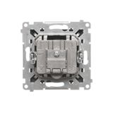 Single button with light indicator box for switches and push buttons, white