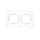 R-TV-SAT pass through aerial socket, atten.: 10dB, white