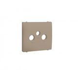 COVER PLATE FOR R-TV-SAT SOCKETS CHAMPAGNE