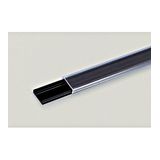 PVC rail 1000x15mm, adhesive, black