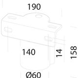 POLE CONNECTION 235 60 ANTRACITE