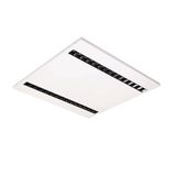 MODUS ES6000, recessed, white body,  square A, modul 600, 2x black optic, lenses 80°, LED 840,  driver 1050mA