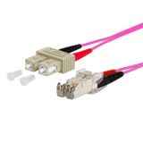 OpDAT patch cord SC-D/E2000-D OM4, 3.0 m