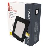 LED recessed luminaire NEXXO, square, silver, 7W, with change CCT