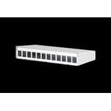Keystone surface mount housing 12 port pure white, unequipped