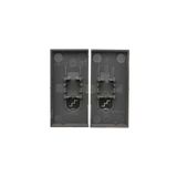 Single socket outlet with Schuko earthing, with shutters, (module), 16A, 250V, quick connection, Silver matt, metalic