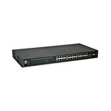 Switch 24xRJ45 1000 (PoE+) + 2xGSFP 1000, 19" 370W