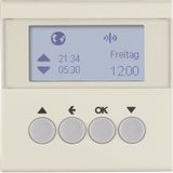 KNX radio blind time switch quicklink, display, S.1, white glossy