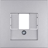 Centre plate TAE cut-out, push-out, B.7, al., matt, lacq.