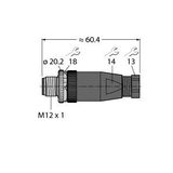 Field-Wireable Connector Male Connector M12 × 1, Straight   BS8151-0