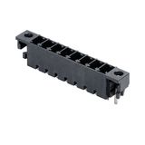 PCB plug-in connector, male header, Solder flange, THT/THR solder connection, 3.81 mm, Number of poles: 9, 180°, Solder pin length (l): 3.2 mm, tinned, black, Box