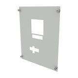 ProfiSNAP Front Plate, for enclosure width 400mm, H=400mm, prepared fo