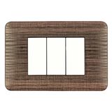 FRAME 3 MOD F/ ADAPTER 3 MOD WENGE