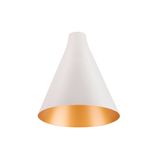 LALU® CONE 15, Lampshade, Mix&Match, H:17 cm, white