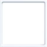 Spacer ring for central plate 51 x 51 mm, A.x/C.x, light white glossy