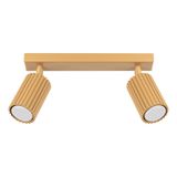 STYLISH GOLDEN SPOTLIGHTS ON A CEILING STRIP FROM THE KARBON FAMILY FOR THE HALLWAY