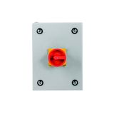 T0-4-15682/SE2/SVB Main switch, T0, 20 A, surface mounting, 4 contact unit(s), 6 pole, 1 N/O, 1 N/C, Emergency switching off function, Lockable in the 0 (Off) position,