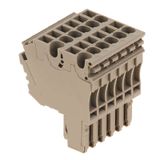 Z-series, Plug-in connector, dark beige, Direct mounting