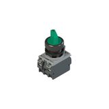 Complete unit with illuminated 4 positions selector, fixing adapter and contacts