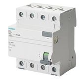 RCCB, 4-pole, type AC, In: 63 A, 500 mA, Un AC: 400 V