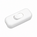Inline Cord Switch for Round Cable, 1-Pole, 2A, 250V, white