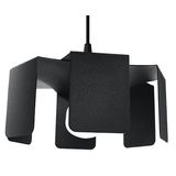 HANGING LAMP TULIP BLACK E27 1X60W IP20