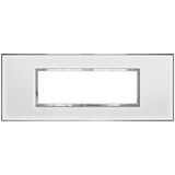Arteor Surround Plate 6 Module Square Mirror White