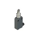 Modular prewired switch with plunger with roller and M12 threaded bearing