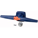 KO6DB/P Toggle for switchover mechanics, 14mm, blue, padlock