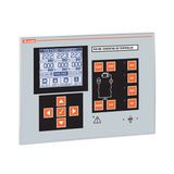 Paealleling control among genereteing sets. 12/24VDC, graphic LCD, RS485 port and USB/optical and Wi-Fi point programming port on front. Expandable with EXP... modules