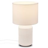Ceramic table lamp, white, 1xE27 max. 10W excl.