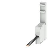 Busbar adapter compact universal with fuse module with DIN mounting rail