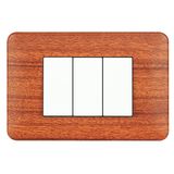 FRAME 3 MOD F/ ADAPTER 3 MOD MAHOGANY