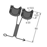 Mounting Accessories captive safety clip   SC-M12/3GD