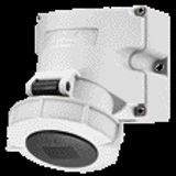 Wall socket, 16A 4p 6h 400V, IP67