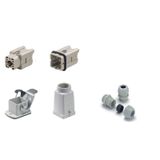 RockStar® HDC kits-Heavy-duty connectors, Kit, HA, Size: 1, Poles: 4, Screw connection, 400 V, 16 A, Plastic, PG 11
