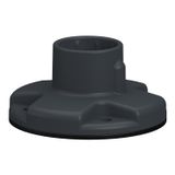 Plastic fixing plate in grey